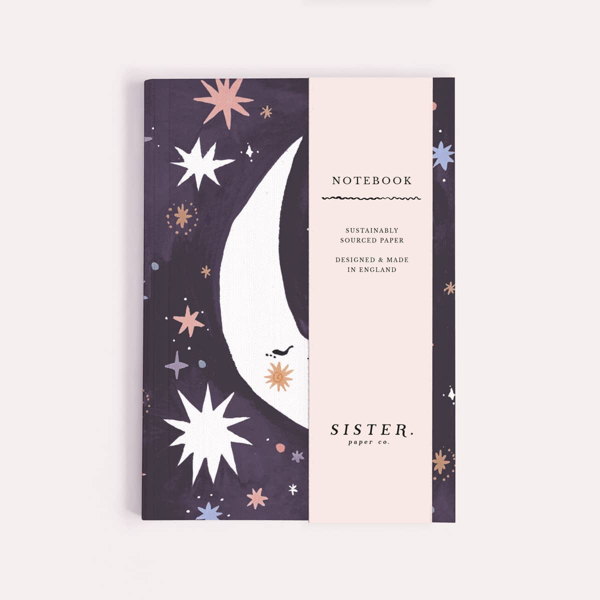 Sleeping Moon Pocket Notebook - Plain