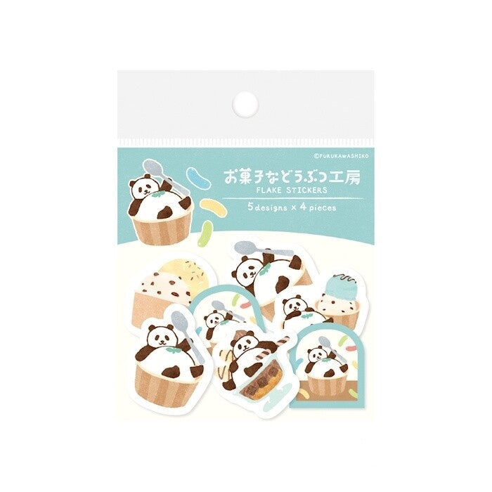 MAMARI PANDA Washi Flake Stickers