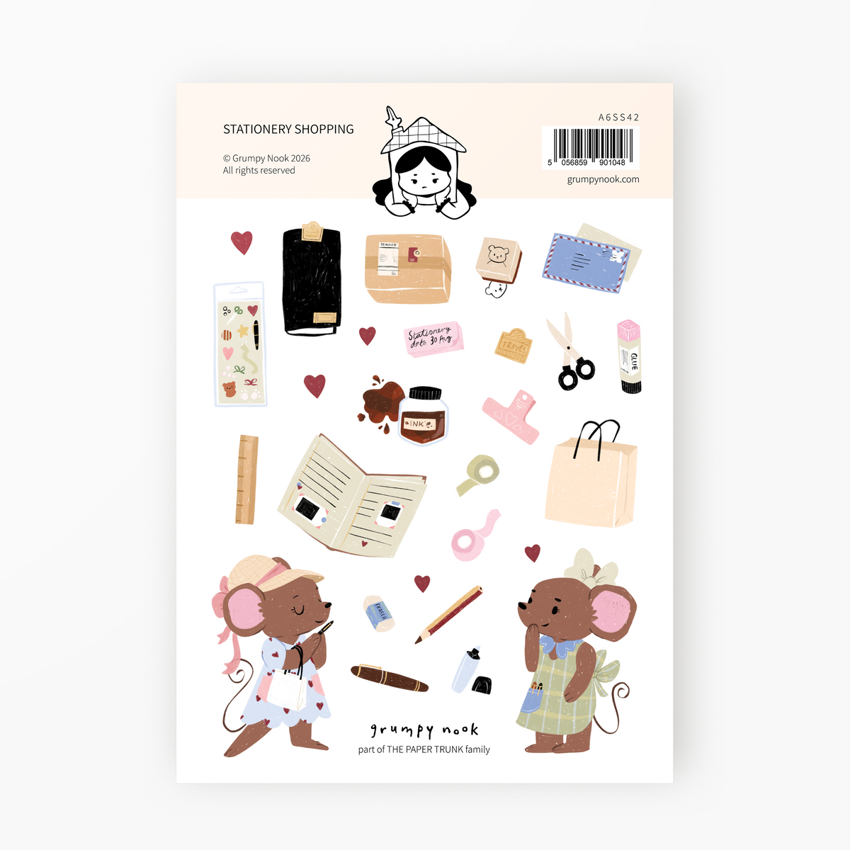 Stationery Shopping Sticker Sheet