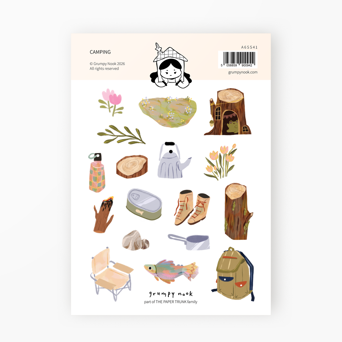 Camping Sticker Sheet