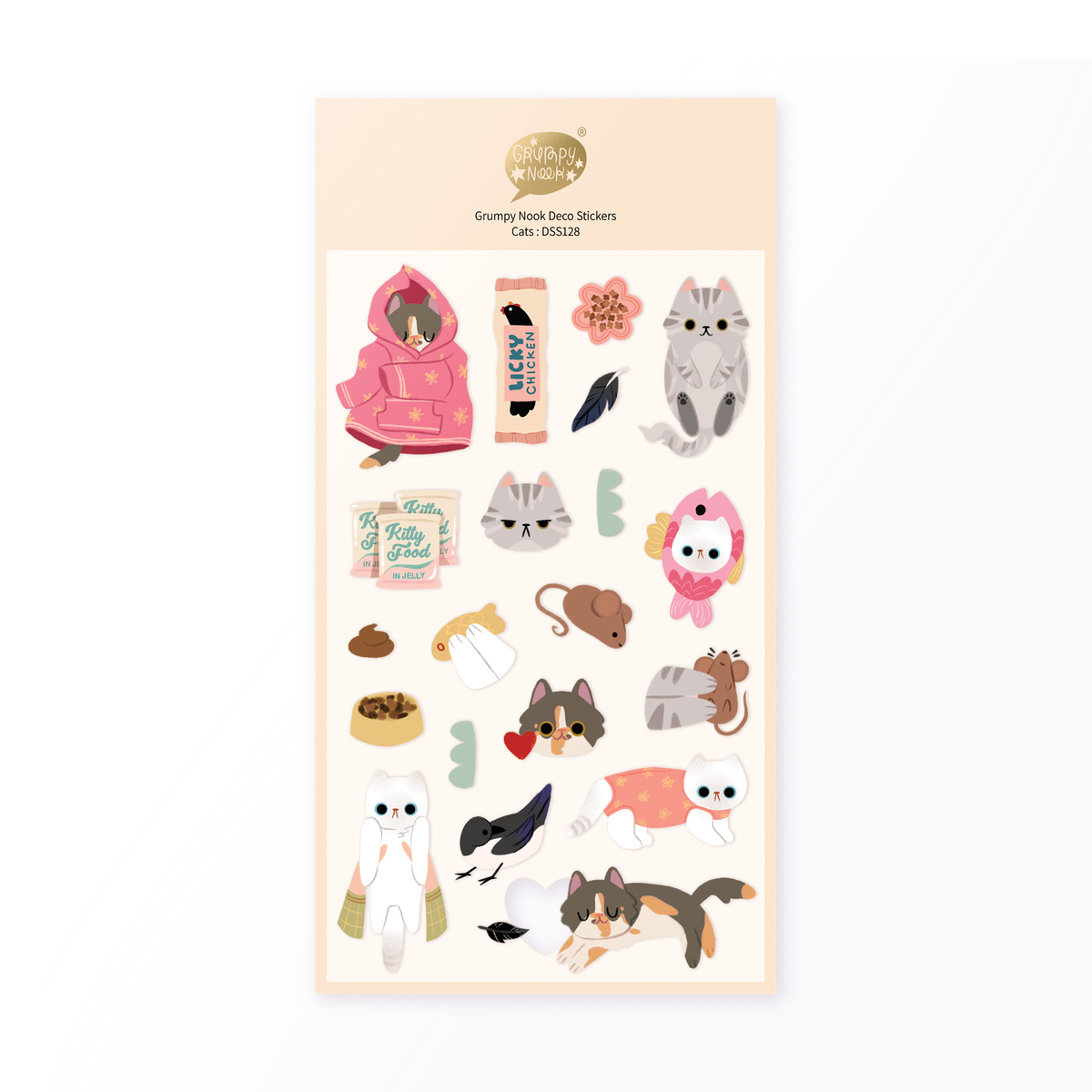 Cats Deco Sticker Sheet