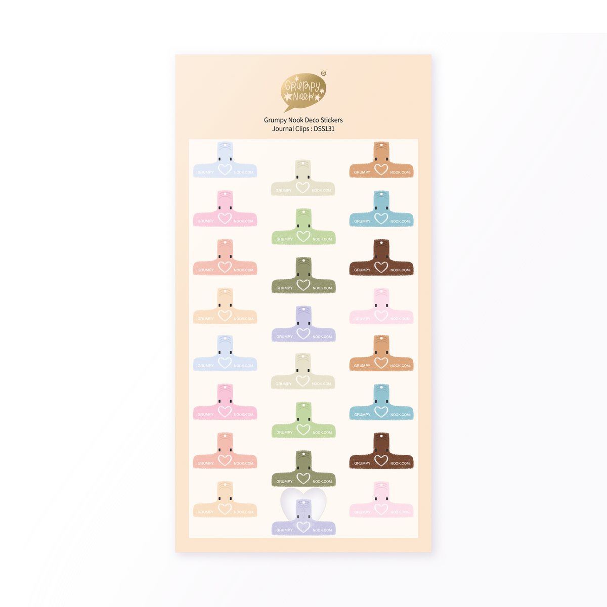 Journal Clips Deco Sticker Sheet