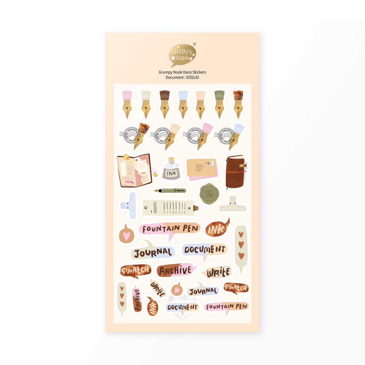 Document Deco Sticker Sheet