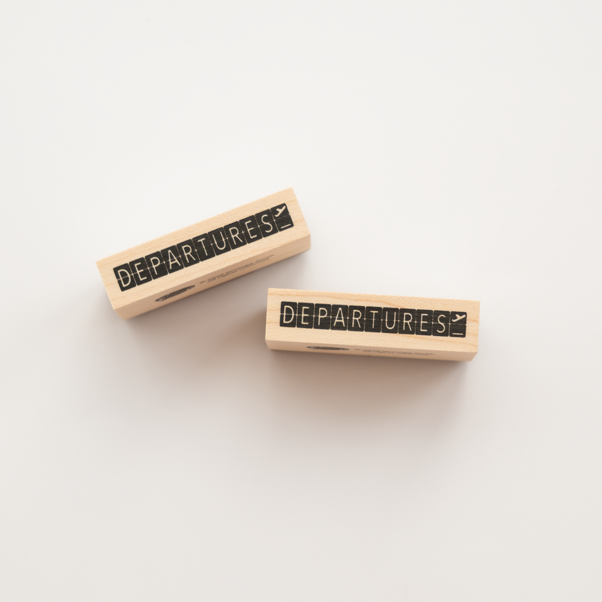 Departures Rubber Stamp