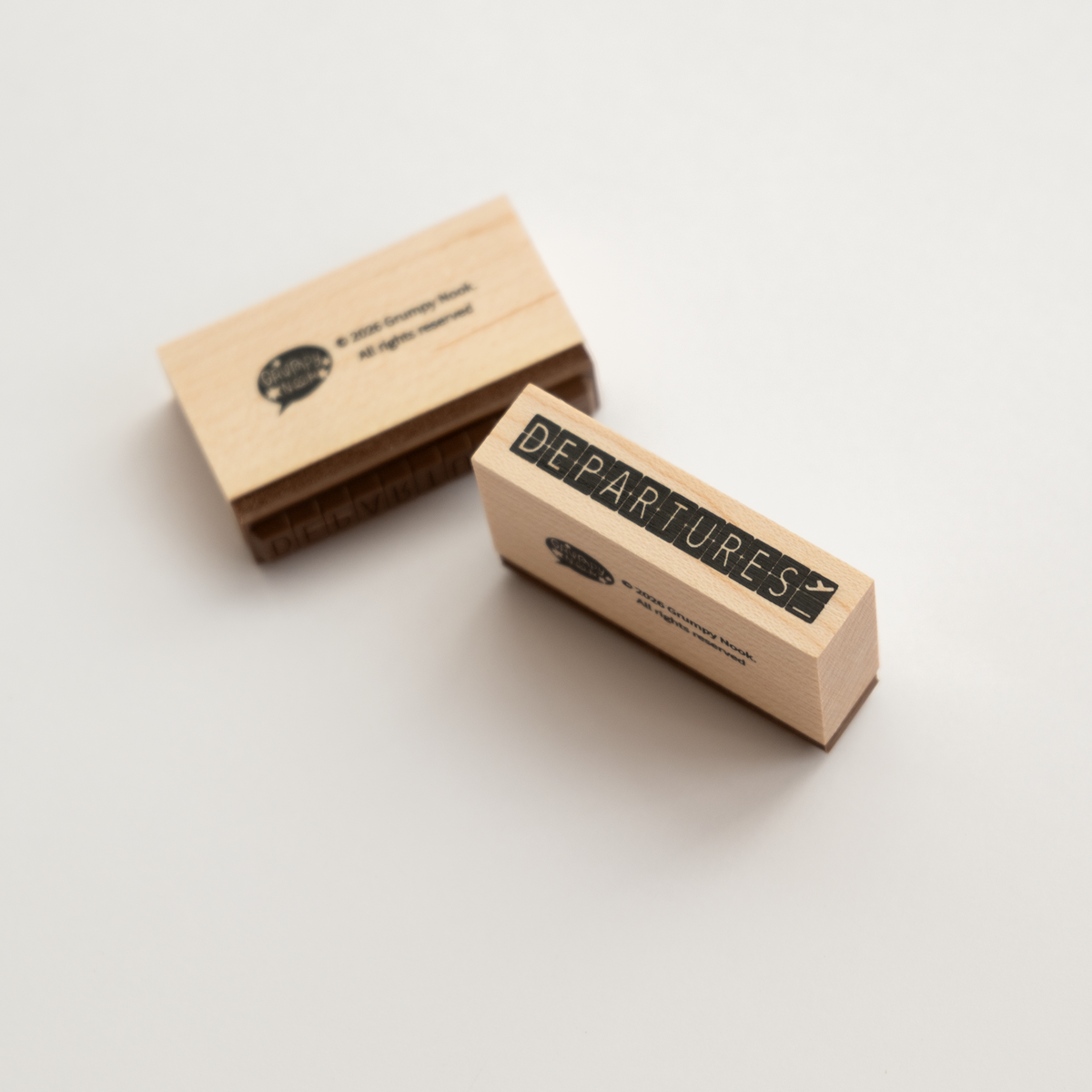 Departures Rubber Stamp