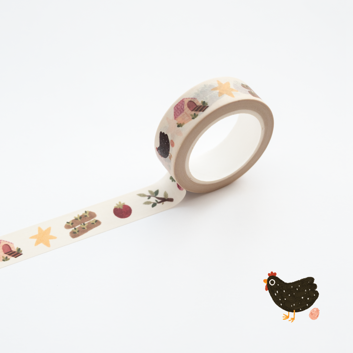 Chickens Farm Washi Tape