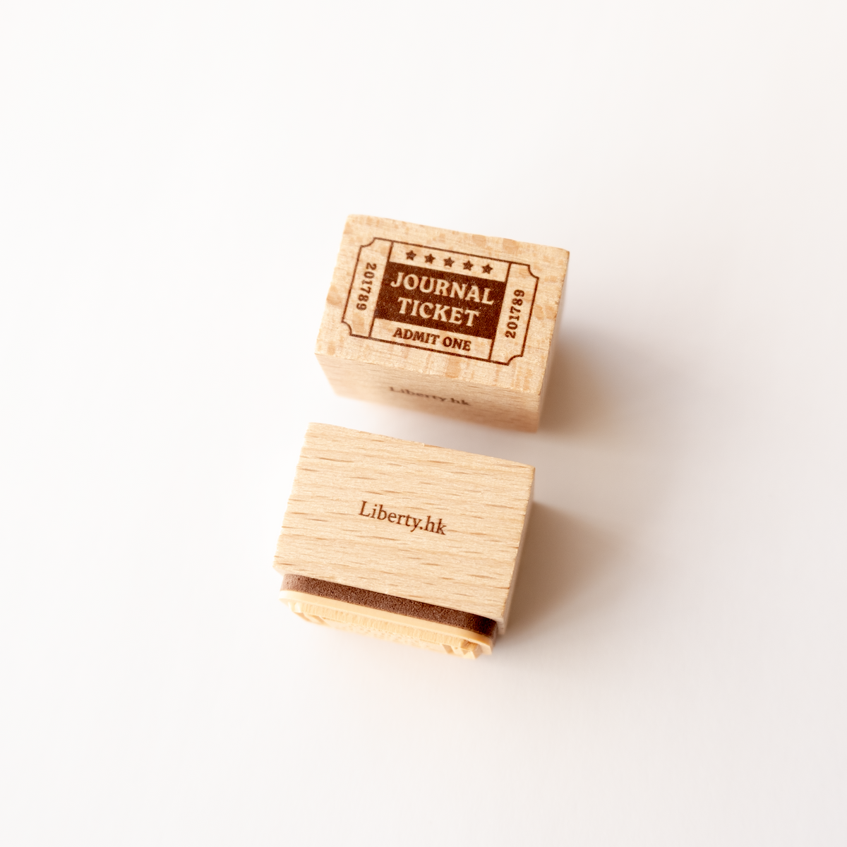 Journal Ticket Rubber Stamp