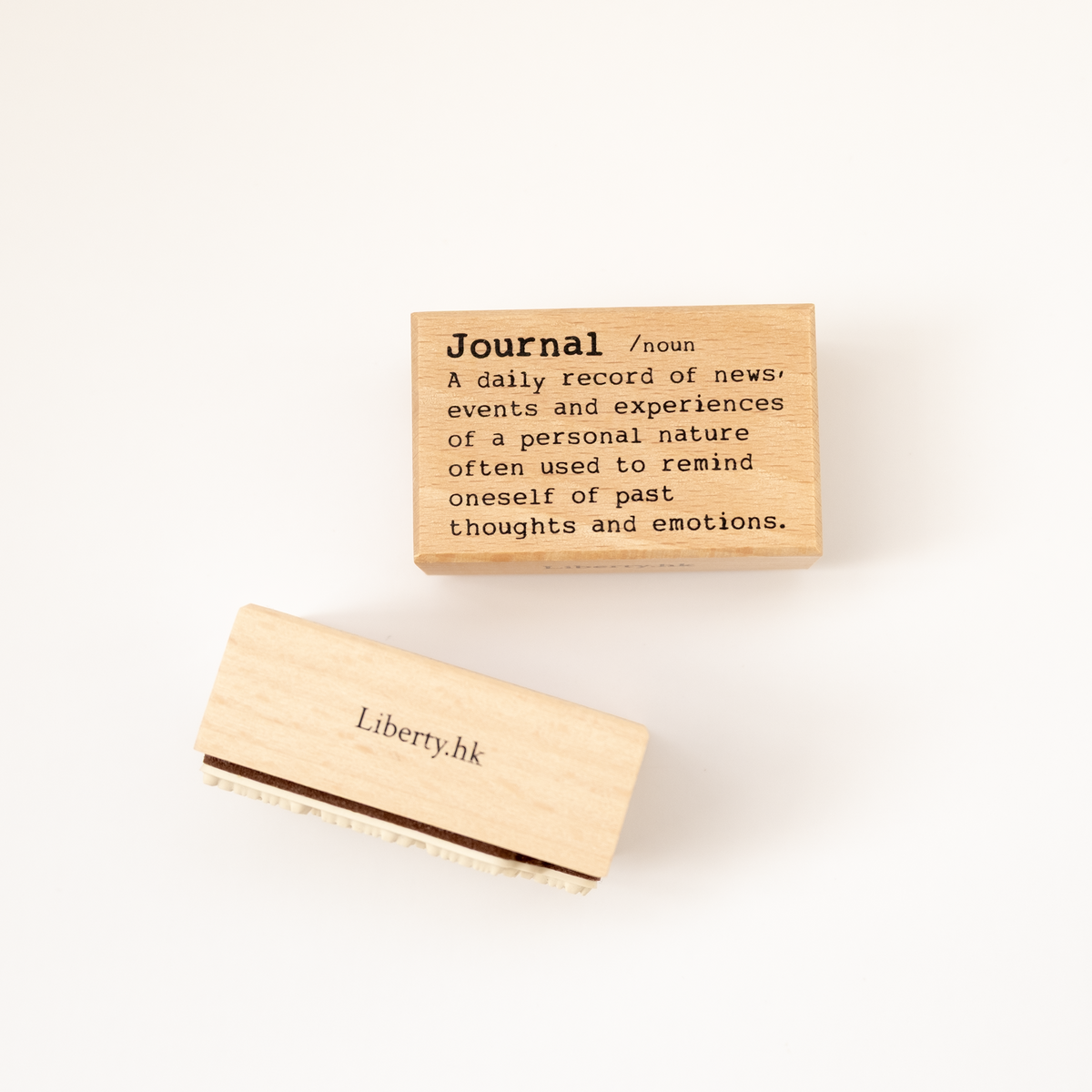 Journal Dictionary Word Rubber Stamp