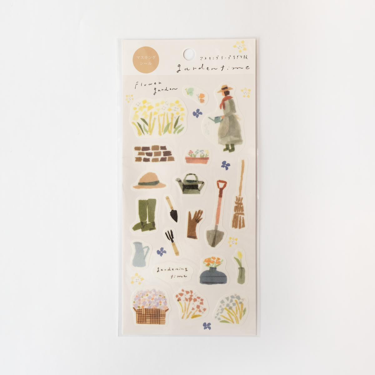 Garden Time Washi Sticker Sheet