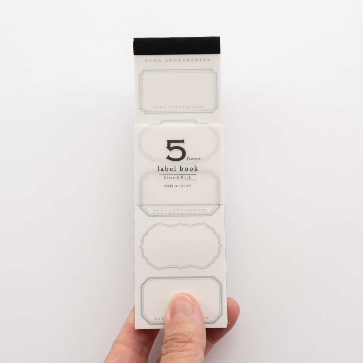 5 Label Letterpress Craft Pad