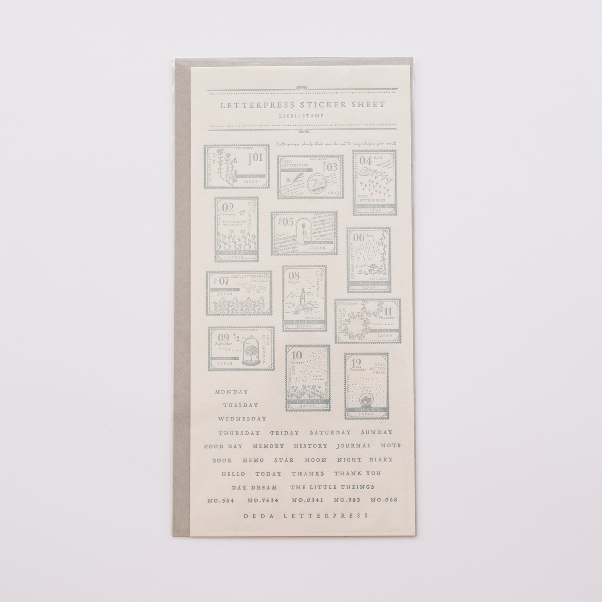 STAMP Letterpress Sticker Sheet