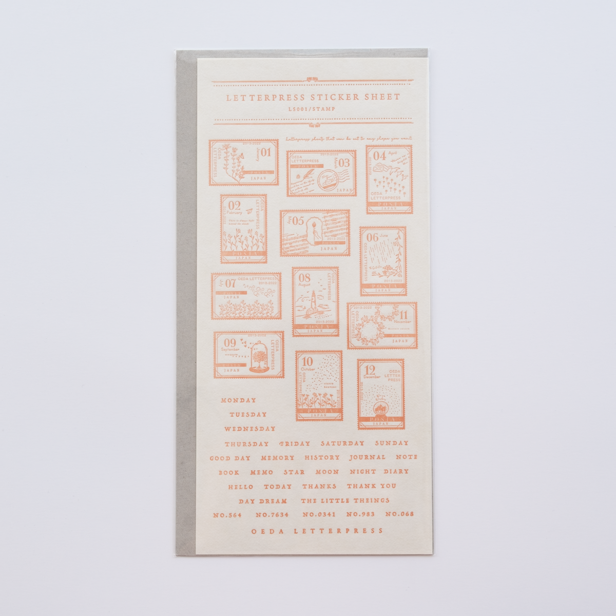 STAMP Letterpress Sticker Sheet