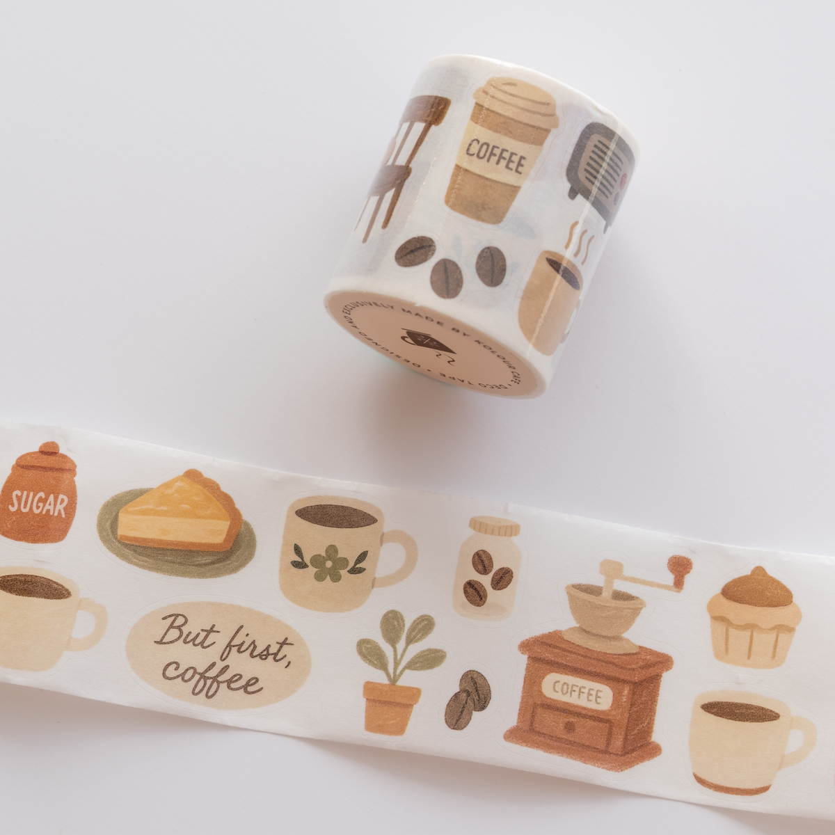COFFEE CAFE Kisscut Washi Tape