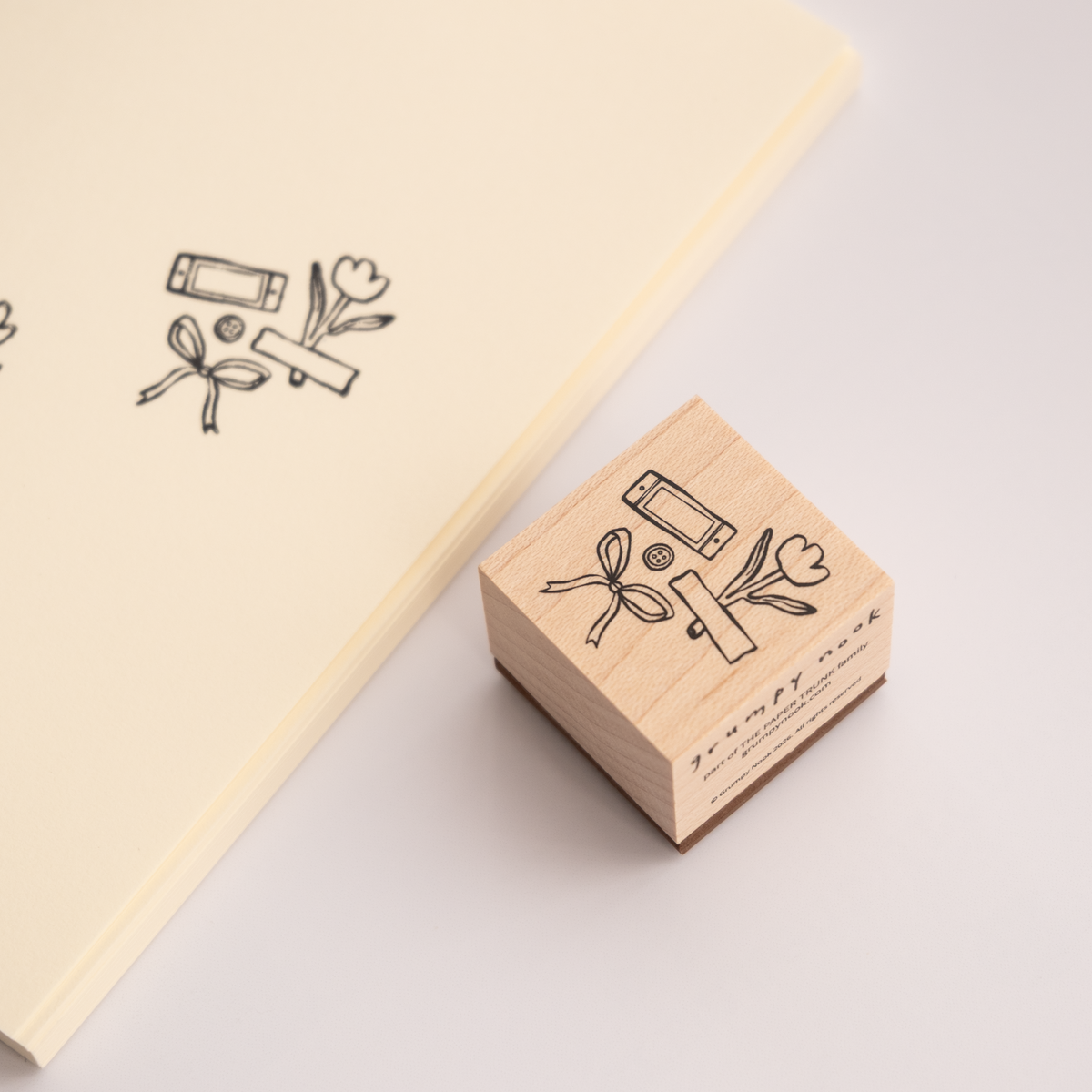 Journal Trinkets Rubber Stamp
