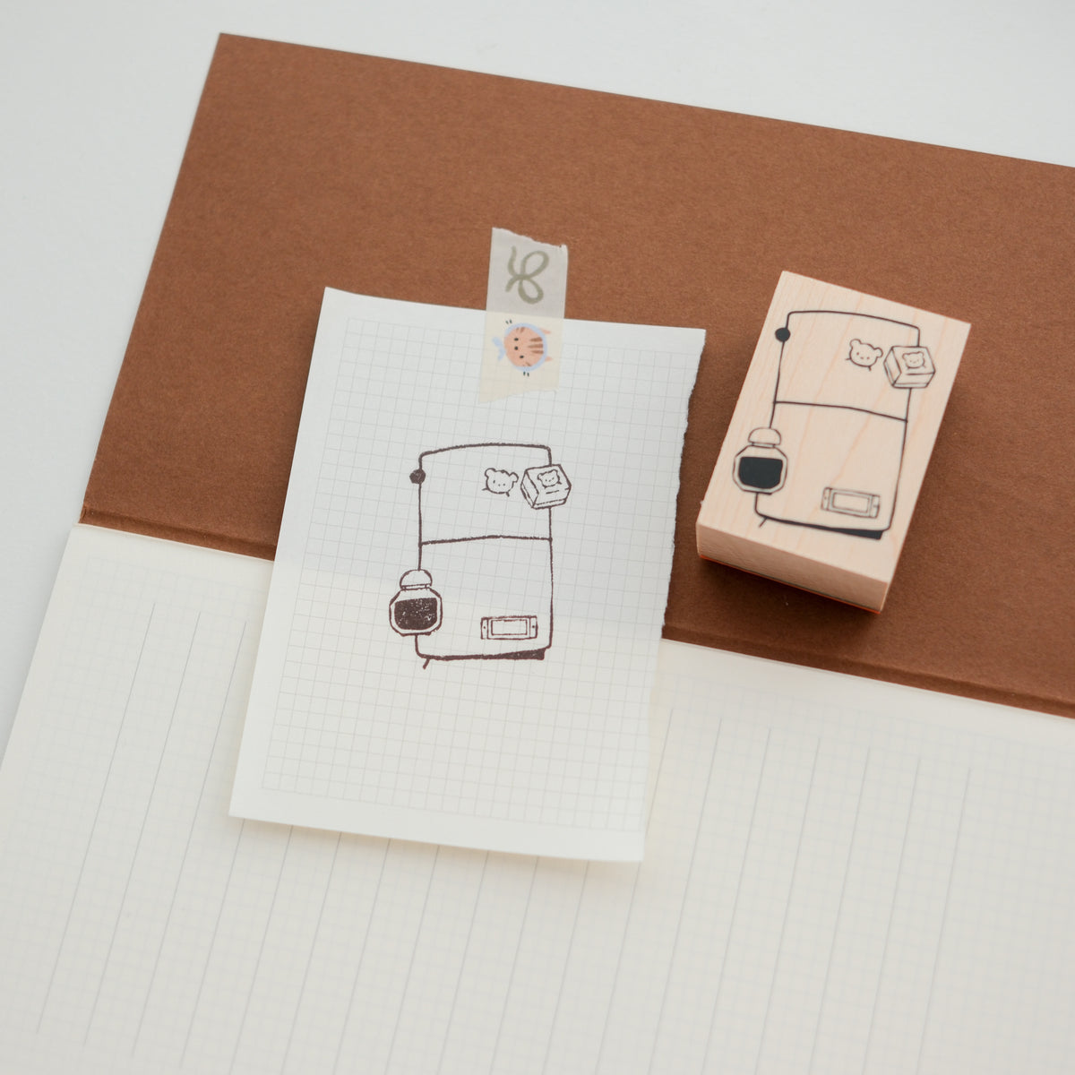 TN & Ink Rubber Stamp