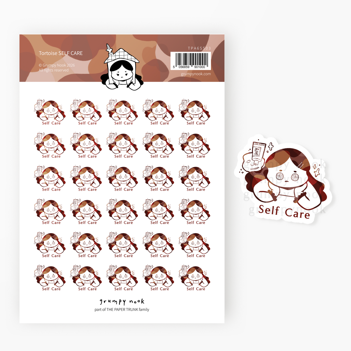 SELF CARE : Tortoise Planner Sticker Sheet