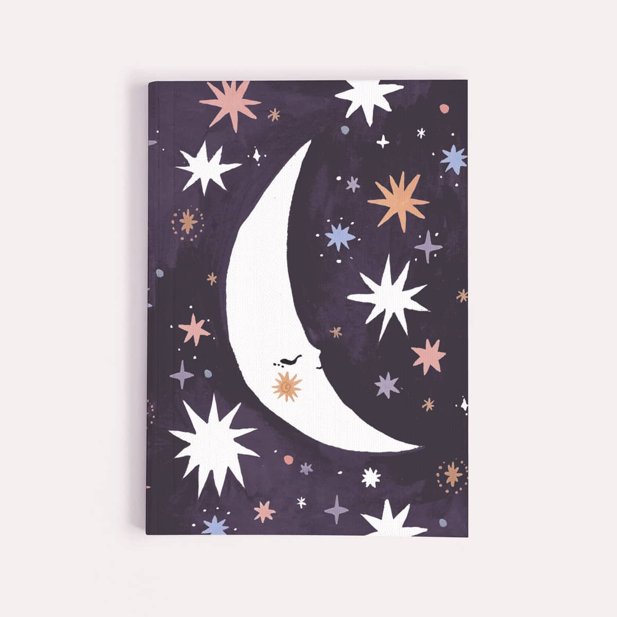 Sleeping Moon Pocket Notebook - Plain