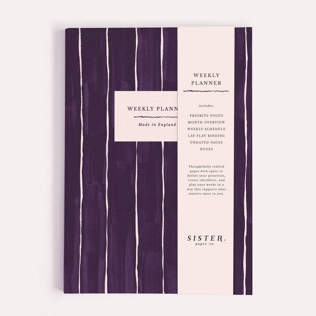Pinstripe Weekly Planner - Undated