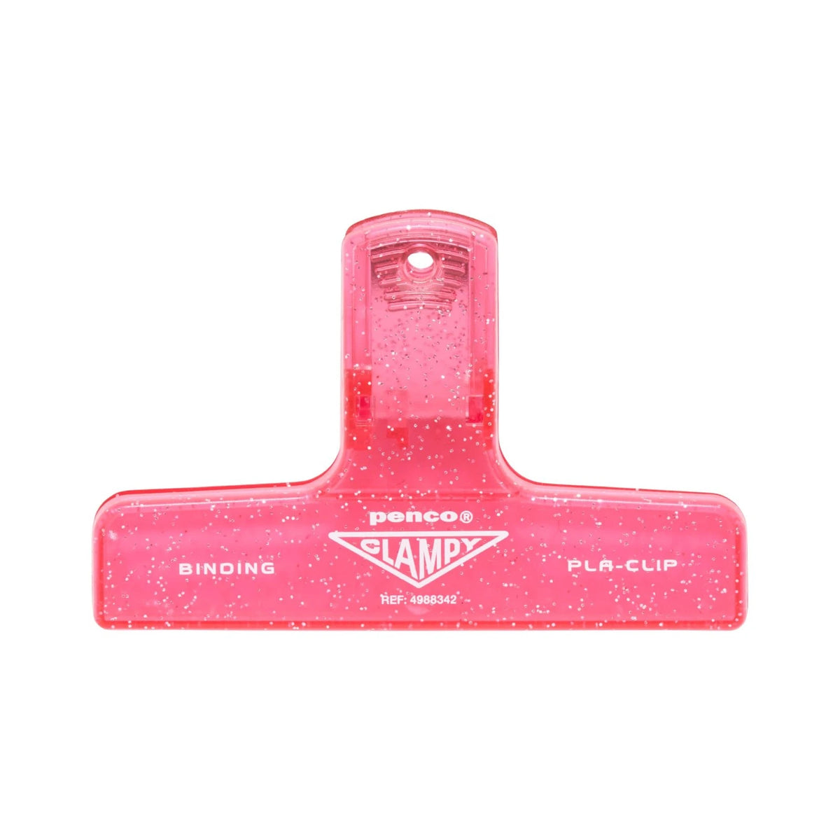 Penco Plastic Clampy Clip - Glitter Pink
