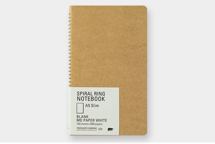 TRC SPIRAL RING NOTEBOOK A5 Slim White MD Paper