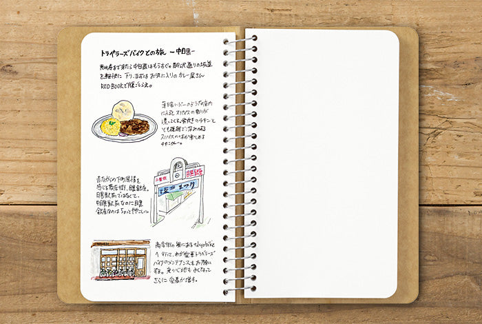 TRC SPIRAL RING NOTEBOOK A6 Slim White MD Paper