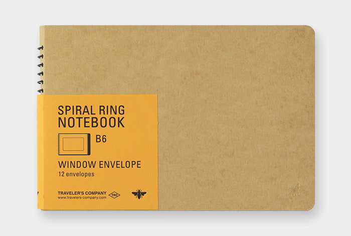 TRC SPIRAL RING NOTEBOOK B6 Window Envelope